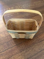 Longaberger 2001 Dresden Basket with Swinging Handle Signed by 5 Longabergers!