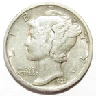 1931 S Mercury Dime XF (W150)