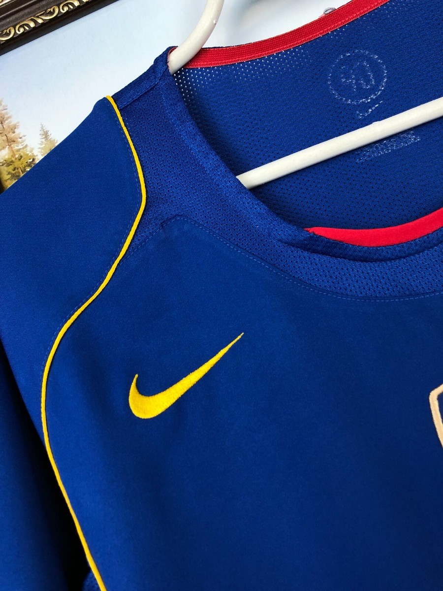 Arsenal Away football shirt 2004 Soccer Nike o2 Blue Mens