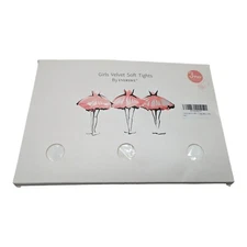 3 Pack EVERSWE Girl's Velvet Soft Tights White 8-10