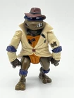 1990 Trench Coat Donatello TMNT Vintage Mutant Ninja Turtles Figure (L3)