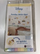 Vintage Disney Baby Jumbo Stick-Ups. 25 Self-stick Reusable Pooh Tigger Piglet
