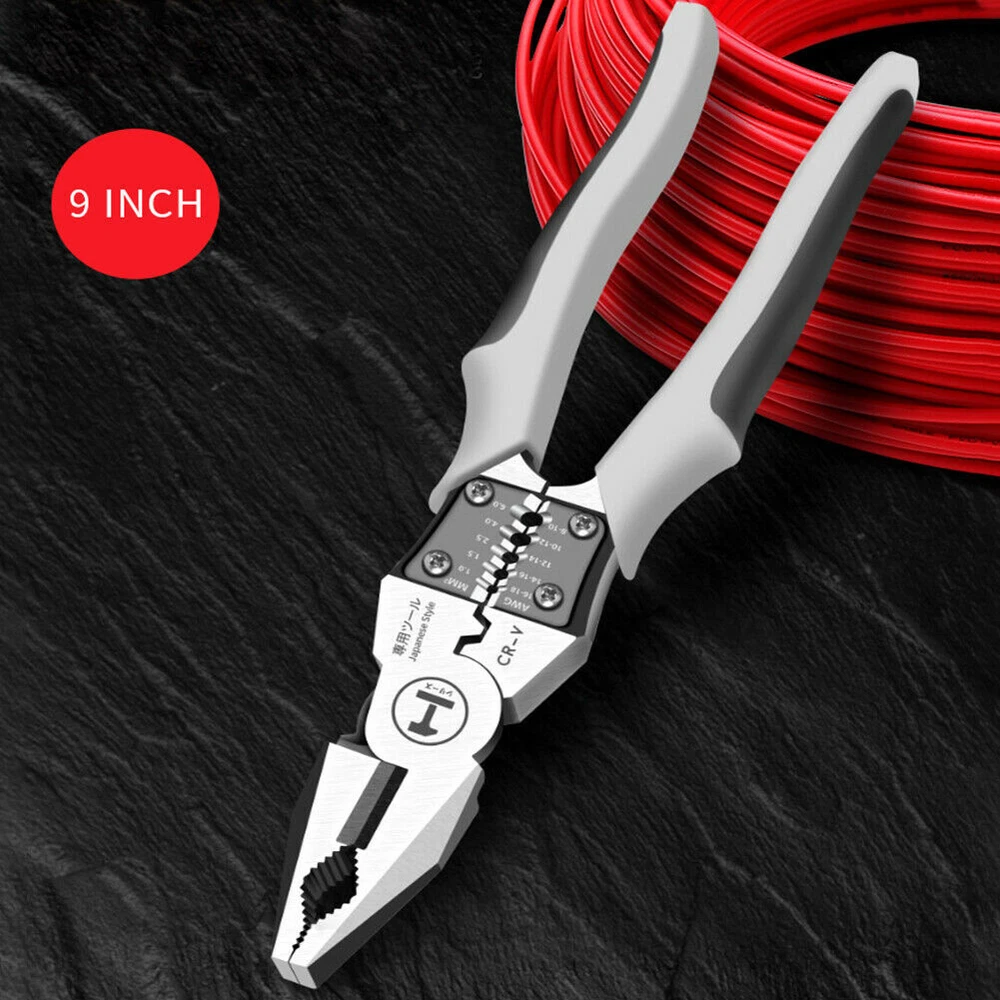 Multi Tool Electrician's Plier Wire Cutter Stripper Multifunctiona Linesman