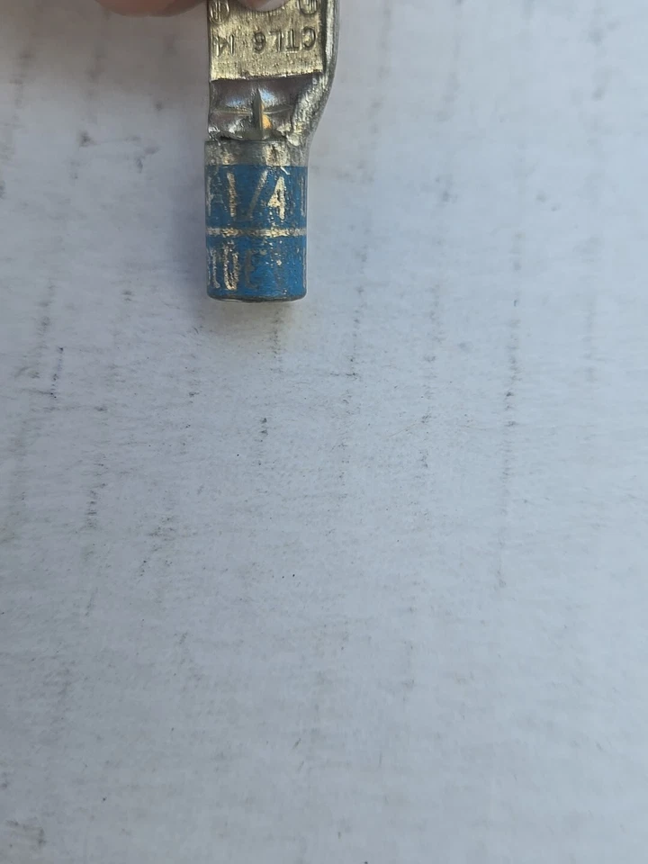 (LOT OF 15) T&B 54105 1hole lug 1/4" bolt #6 Compression Lug - Image 3 of 4