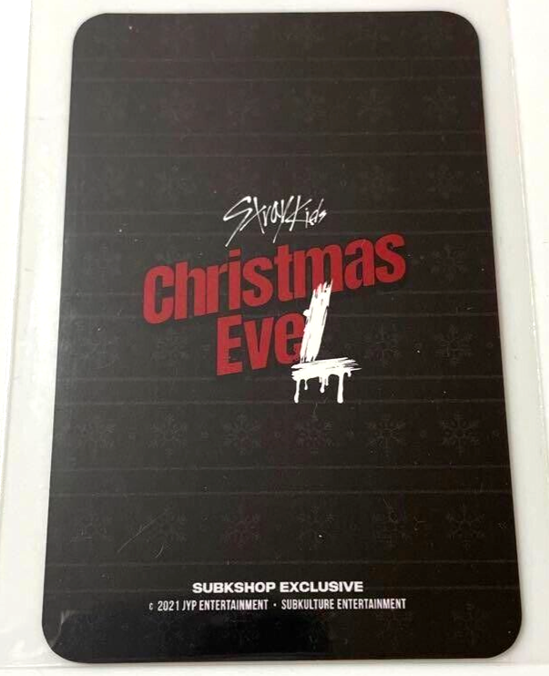 Stray Kids HYUNJIN Christmas Evel subk Official Photocard Photo