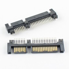 2Pcs Sata 7 15 Pin 22 Pin SMT SMD Male Adapter Connector For 2.5" Hard Drive HDD