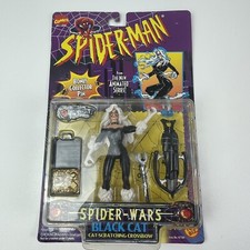 1996 Black Cat ToyBiz Action Figure Animated Spider Man Series Marvel Comic
