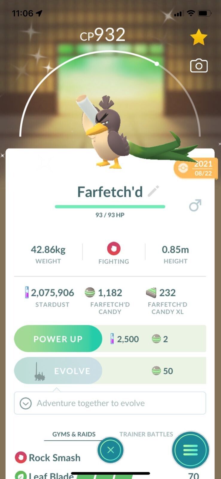 Ultra SHINY 6IV FARFETCH'D Galar / Pokemon Sword and 