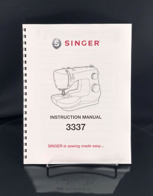 Singer 3337 Simple Sewing Machine Manual Instruction Coil Bound Reprint