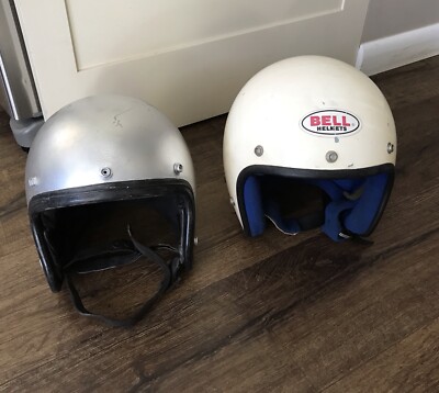 Vintage Bell Professional Motorcycle Helmet Blue Liner & Buco