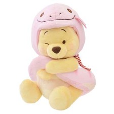 Disney Store Japan Plush Pooh ETO POOH 2025 NEW YEAR Stuffed Toy Small Pink M