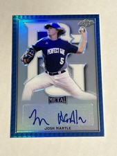 JOSH HARTLE 2020 Leaf Perfect BLUE METAL Autograph #18/30 Wake Forest GUARDIANS
