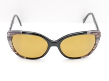 NINE WEST NW607S CAT EYE FULL RIM EYEGLASS FRAMES BLACK/BROWN 56-17-135 USED