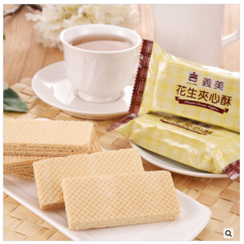 I-MEI Cream Wafer, Peanut, Lemon, Strawberry, Taro Flavor I-MEI Cream Wafer, Peanut, Lemon, Strawberry, Taro Flavor