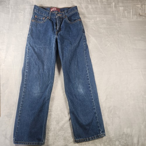 Jeans Levi's 550 ragazzo ragazzo 14 slim 25x27 vestibilità rilassata dritto lavaggio leggero vintage