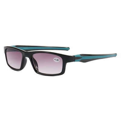 Gradient tintierte Lesebrille Sport Sonnenbrille Leser Presbyopische Brille