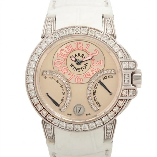 Harry Winston Ocean Bi-Retro Day-Date 38mm 400/UAB136W 18K White Gold Watch