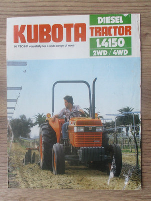 Kubota L4150 Diesel Traktor Verkaufsprospekt