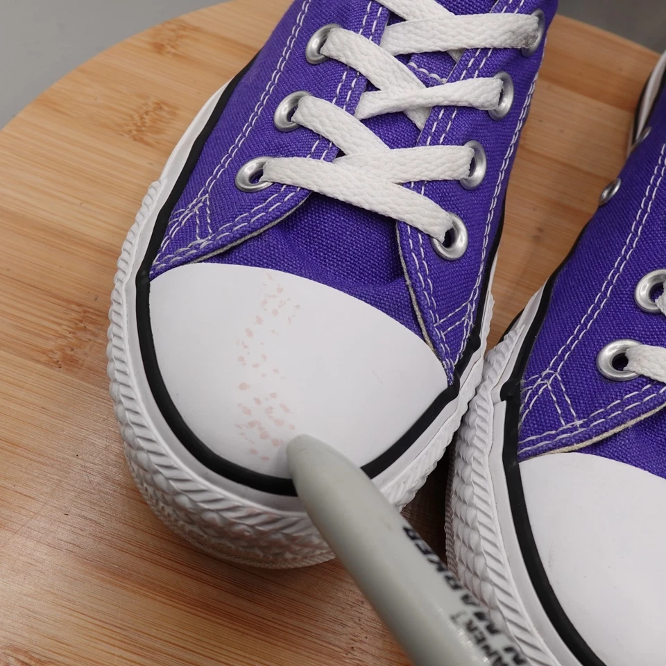 Zapatos Converse para hombre 7 mujer 9 púrpura Chuck Taylor All Star bajos defectos deportivos Foto 3 de 4