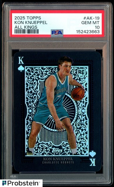 2025-26 Topps All Kings #AK19 Kon Knueppel Hornets RC Rookie SSP CASE HIT PSA 10