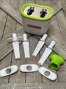 Zoku Quick Pop Popsicle Yogurt Ice Cream Maker Double 2 With 4 Sticks