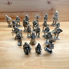 Vintage Viking Pewter Figurines Lot – Ampersand & Selendia – 1977–1996