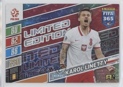 2022 Panini Adrenalyn XL Fifa 365 Limited Edition Karol Linetty 0k3t