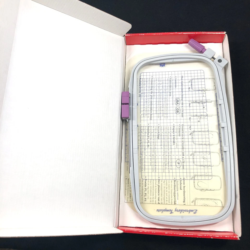 Husqvarna Viking Plus Hoop For #1 1250 Rose Iris Orchedia Scandinavia Machines - Image 2 of 4