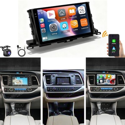 Car Stereo Radio For 2014-2019 Toyota Highlander 4+64GB Android 15.0 CarPlay CAM