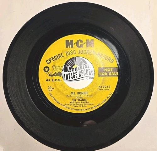 Rare Promo - The Beatles-My Bonnie/The Saints MGM Promo 7" 45rpm record