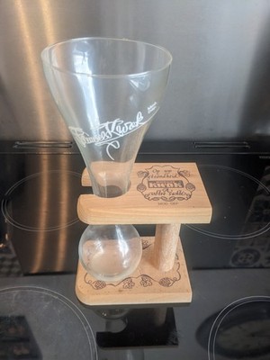 Kwak Pauwel 33cl Belgisches Bierglas mit Holzständer Brandneu Bar Ritzenhoff