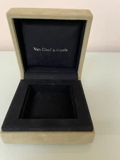 Authentic  Van Cleef & Arpels Suede  Storage Box 3.5x2.3x2.75