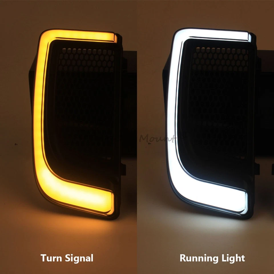 LED Fairing Lower Grills For Harley Electra Road Street Tri Glide CVO 14-2023 - Image 3 of 4