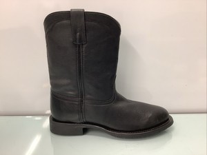 Laredo 6902 Black Leather Roper Cowboy Boots Men\'s 8.5 M Made in USA Western Laredo Black Leather Roper Cowboy Boots Womens Size 6.5 M  main image 3