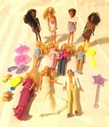 1980's Mattel LOT of (11) Miniature Barbie Dolls w/Outfits +Babies & Extras NICE