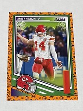 2025 Score-A-Treat Football Pumpkin #288 - Matt Araiza - Kansas City Chiefs