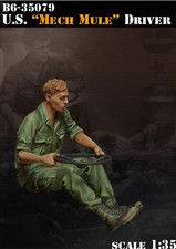 6 35079 VIETNAM WAR U.S. "MECH MULE" DRIVER 1:35