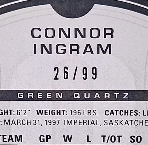 20-21 Allure Connor Ingram SP Rookie 🌈🌈🌈 Green Quartz Variant #/99 - Image 2 of 3