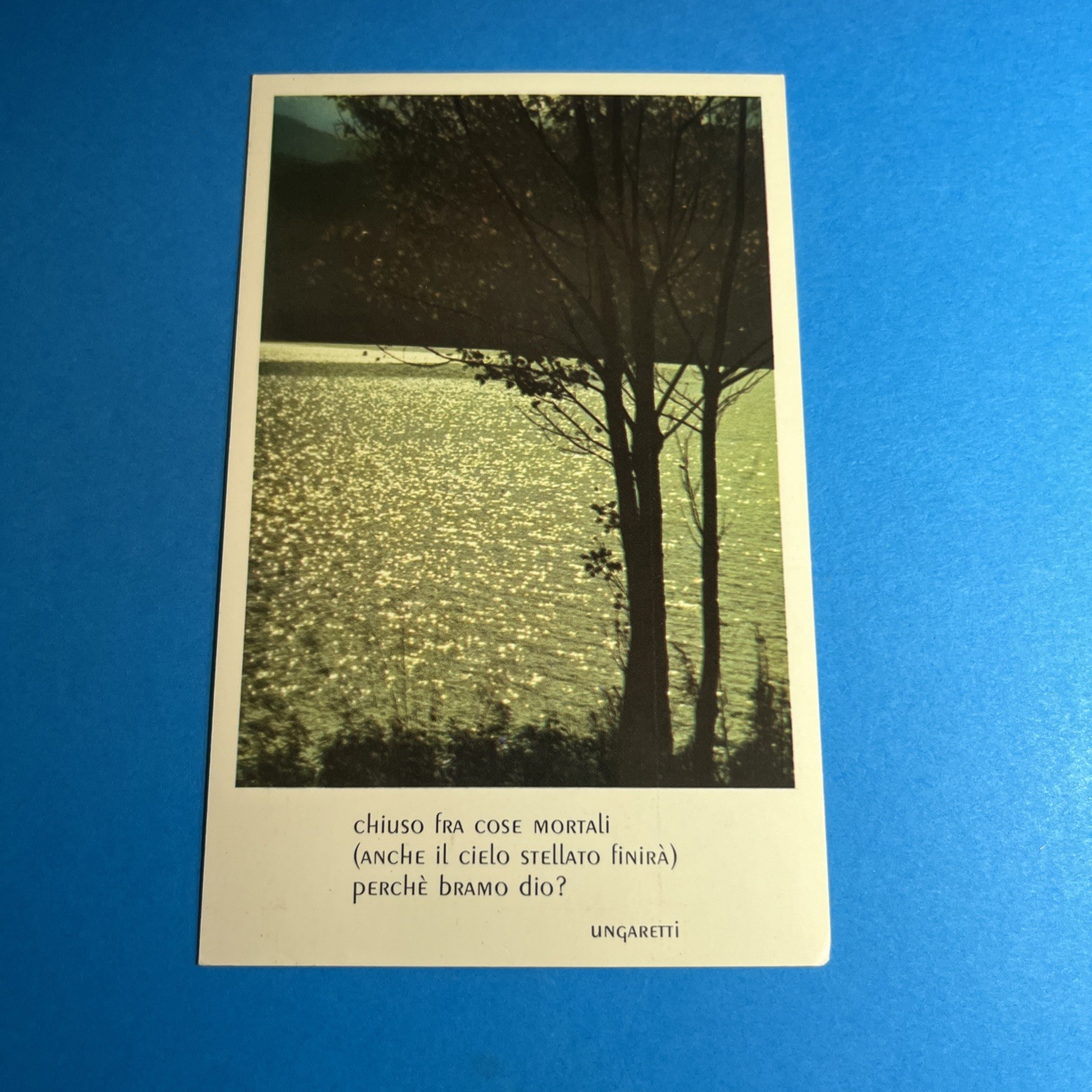 CHIUSO FRA COSE MORTALI PERCHE' BRAMO DIO? - POSTCARD CARTOLINA COLLEZIONE