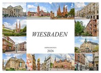 Wiesbaden Impressionen (Wandkalender 2026 Din A2 Quer), Calvendo Monatskalender
