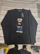 BNWT Polo Ralph Lauren Polo Bear Cotton Unisex Linen Sweater Size XL