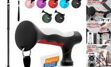 Lightweight Collapsible Walking Cane with Soft Comfortable TPR Black-Red