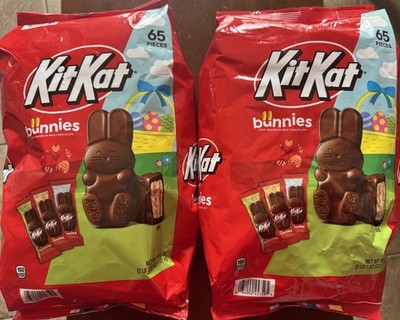 NEW 2 Pack Of Hershey's Kit Kat Milk Chocolate Easter Bunnies, 39.8 oz Each
