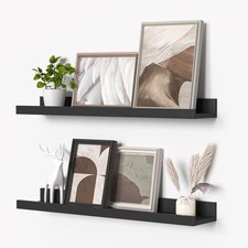 Picture Ledge Shelf, Floating Shelves Set of 2, 24 Inches Picture Shelf for Wall