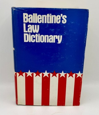 Ballentine's Law Dictionary 3rd Third Edition Pronunciations 1969 HC Dust Jacket