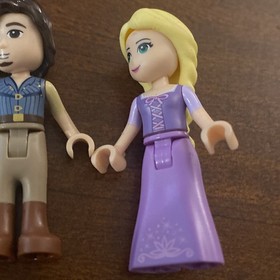 LEGO Disney 41054 Tangled Minifigure Lot: Flynn Rider (dp007) & Rapunzel (dp006)