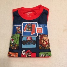 New with tags boys super mario fleece Pjs 4/5