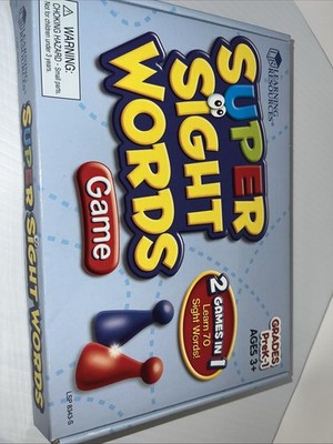 Sight Word Bingo By Learning Resources Grades PreK-1 Two Games In One