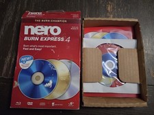 Nero Burn Express 4 CD DVD Bluray Copy Rip Convert OpenBox-Not Used-See Pics
