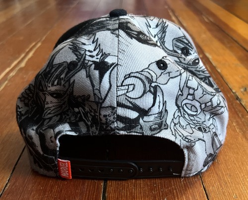 Marvel Deadpool Comic Kunst Snapback Mütze schwarz und weiß - Bild 3 von 7